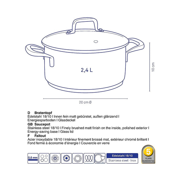 Flavoria Roasting Pan 2.4 liters