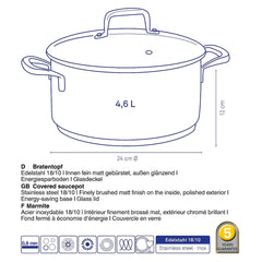 "Flavoria Roasting Pan 4.6 liters"