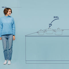 Cailin Frying Pan with Lid 3 liters