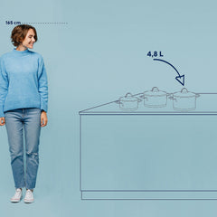 Cailin Frying Pan with Lid 5 liters