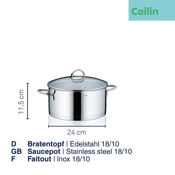 Cailin Frying Pan with Lid 5 liters