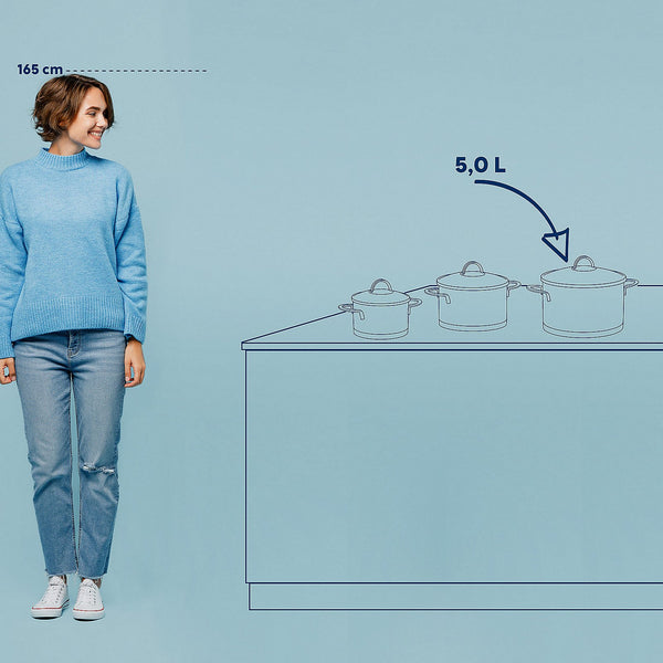 Cailin Frying Pan with Lid 6 liters