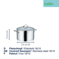 Cailin Frying Pan with Lid 6 liters