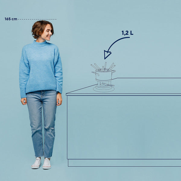 Cailin Fondue Set voor 6 Personen 1,7 liter