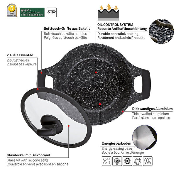 Stella Nova Saucepan with Lid 2.2 liters