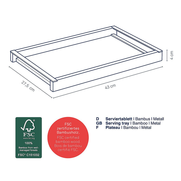 Kiril Serving Tray 34.5x54 cm