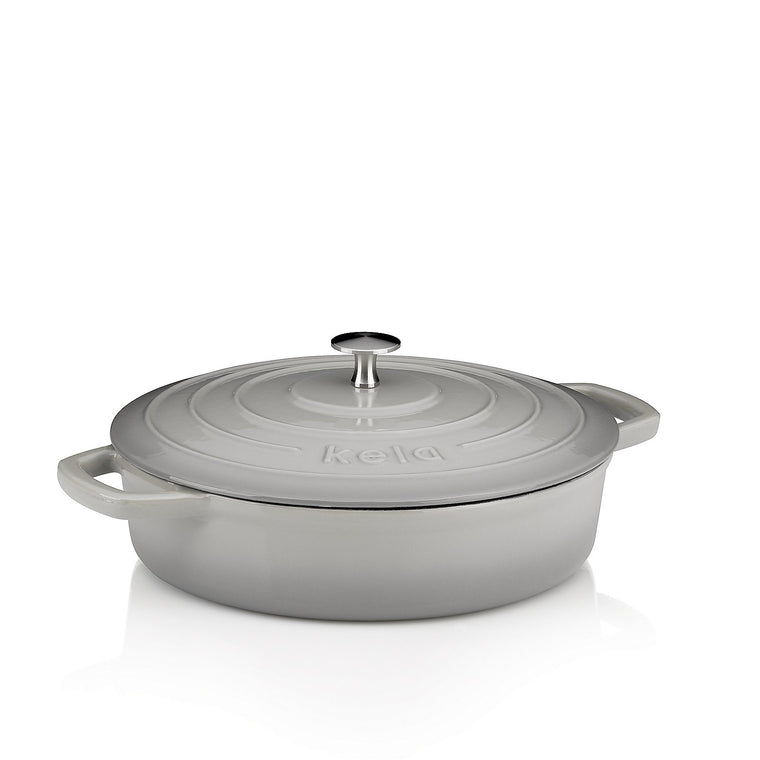 Warm Casserole Dish with Lid Round 3.2 liters