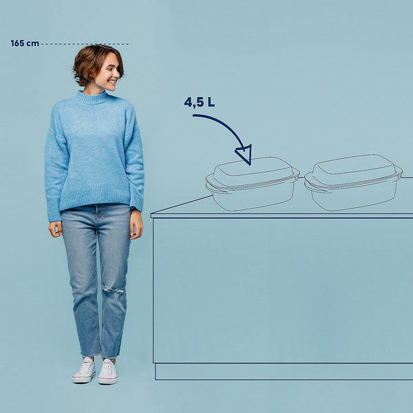 Layer Roasting Pan with Lid 4.5 liters