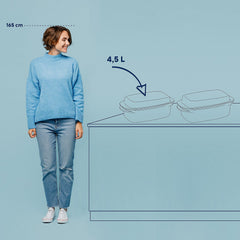 Layer Roasting Pan with Lid 4.5 liters