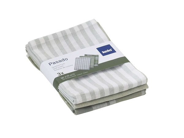 Pastel Tea Towel 3 Designs Set of 12 Pieces