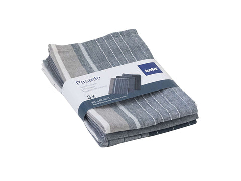 Pastel Tea Towel 3 Designs Set of 12 Pieces