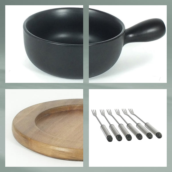 Country Cheese Fondue Set for 6 People 2 liters