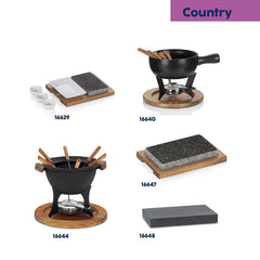 Country Cheese Fondue Set for 6 People 2 liters