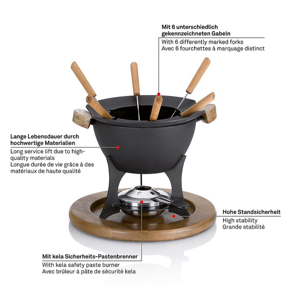 Land Fondueset voor 6 personen 1 liter