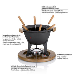 Land Fondueset voor 6 personen 1 liter