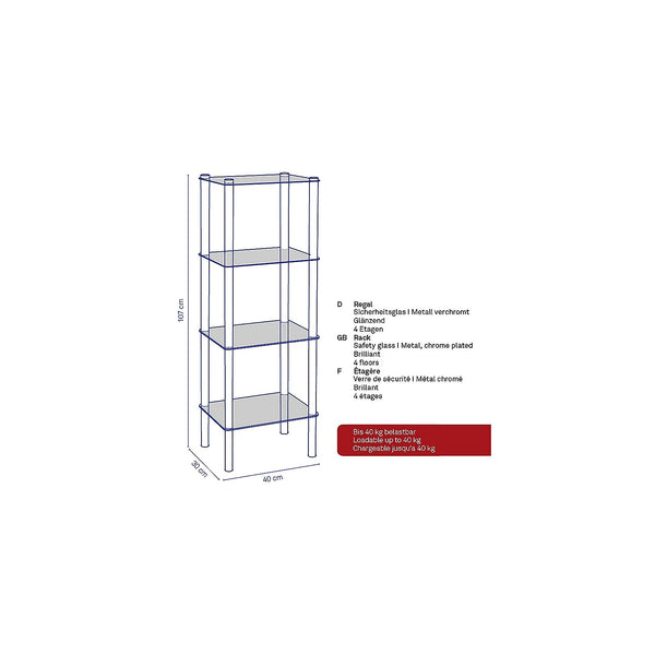 Lars Bathroom Cabinet 4-Tier