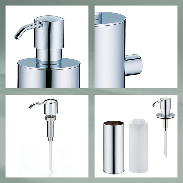 Brass Soap Dispenser 400 ml with Wall Mount