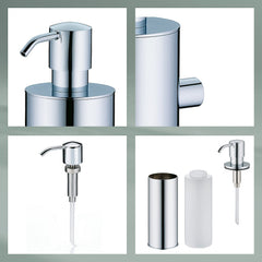 Brass Soap Dispenser 400 ml with Wall Mount