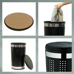 Sevilla Laundry Basket with Seat Lid 60.5 cm