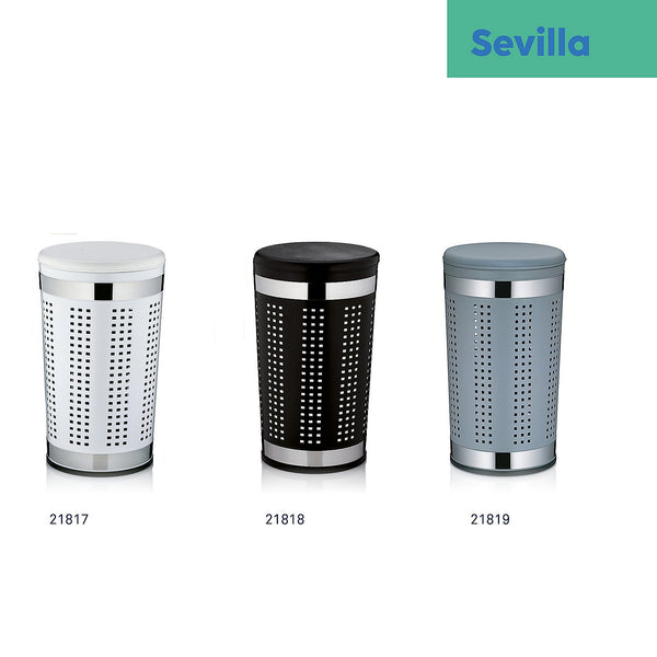 Sevilla Laundry Basket with Seat Lid 60.5 cm