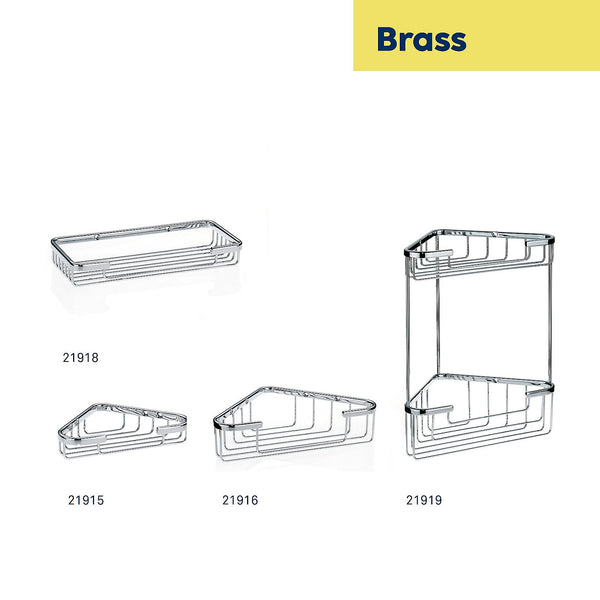 Brass shower basket Ø 6 cm