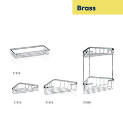Brass shower basket Ø 6 cm