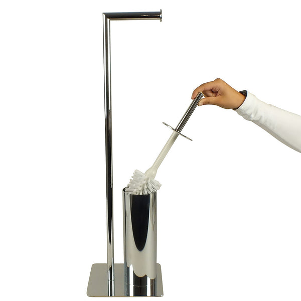 Style Toilet Brush and Toilet Roll Holder