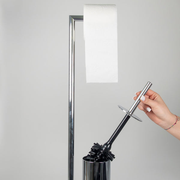 Style Toilet Brush and Toilet Roll Holder