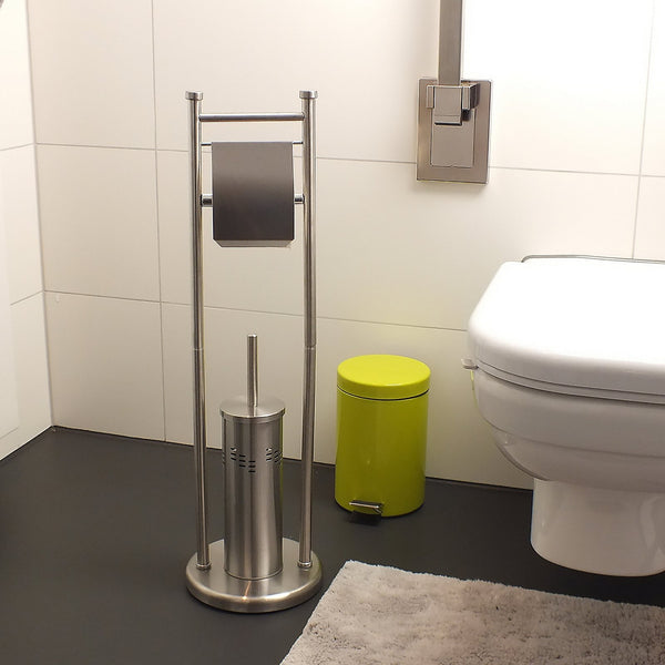 Swing Toilet Brush and Toilet Roll Holder