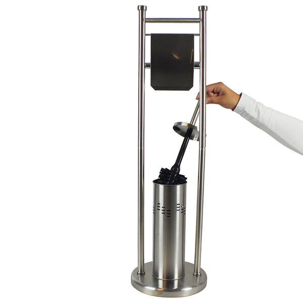 Swing Toilet Brush and Toilet Roll Holder