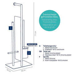 Style Toilet Brush and Toilet Roll Holder