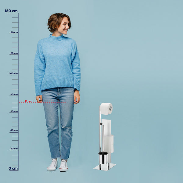 Style Toilet Brush and Toilet Roll Holder