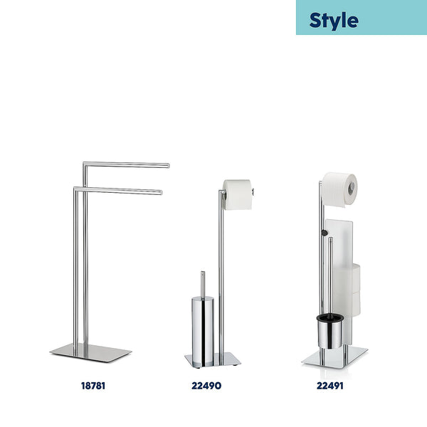 Style Toilet Brush and Toilet Roll Holder
