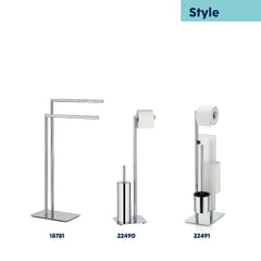 Style Toilet Brush and Toilet Roll Holder