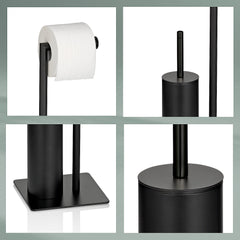Style toilet brush and toilet roll holder 20x20 cm