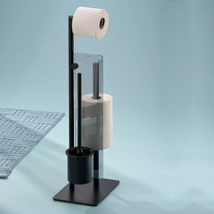 Stijl Toiletborstel en Toiletrolhouder 18x26 cm