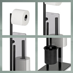 Stijl Toiletborstel en Toiletrolhouder 18x26 cm