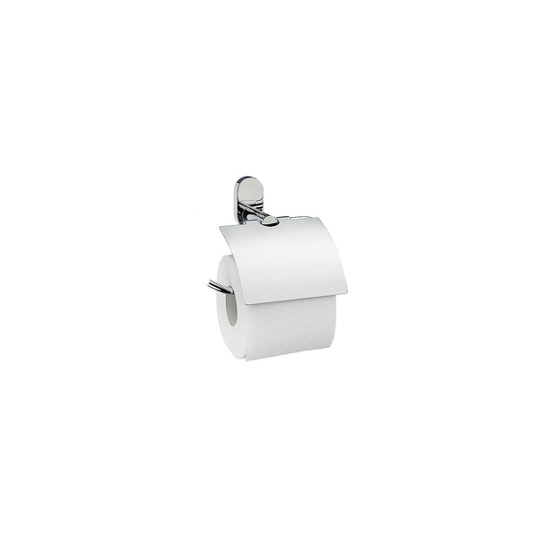 Lucido Toilet Roll Holder with Cover and Wall Mount