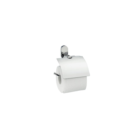 Lucido Toilet Roll Holder with Cover and Wall Mount