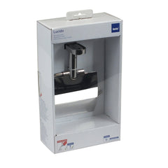 Lucido Toilet Roll Holder with Cover and Wall Mount