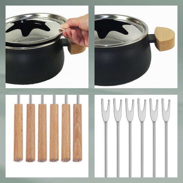 Service à fondue Natura avec carrousel - 23 pièces