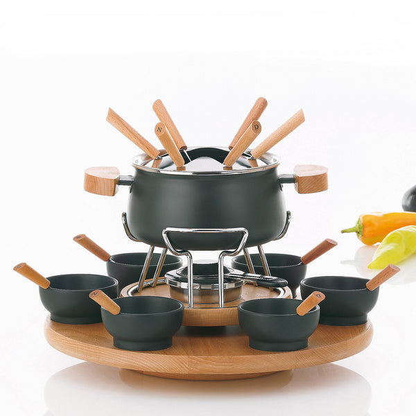 Service à fondue Natura avec carrousel - 23 pièces