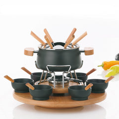 Service à fondue Natura avec carrousel - 23 pièces