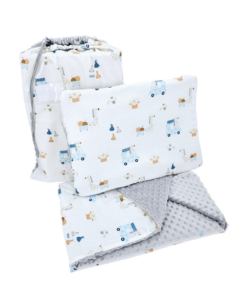 Peuterbedset 100 x 135 cm met tas GIRAFFE