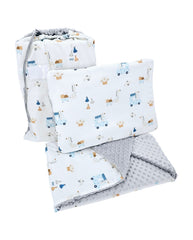 Peuterbedset 100 x 135 cm met tas GIRAFFE