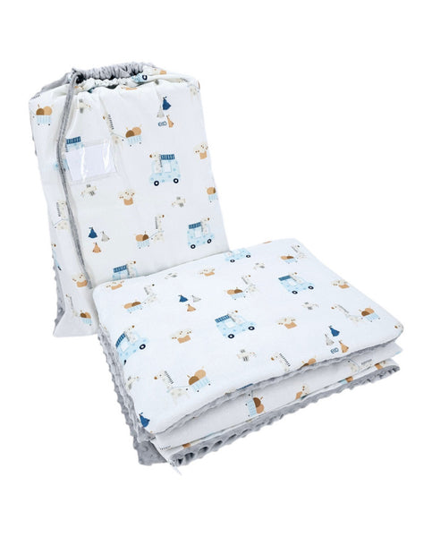 Peuterbedset 100 x 135 cm met tas GIRAFFE