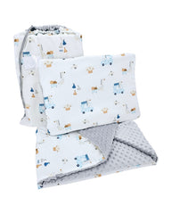 Peuterbedset 100 x 135 cm met tas GIRAFFE