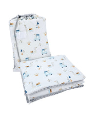 Peuterbedset 100 x 135 cm met tas GIRAFFE