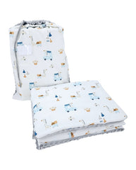 Peuterbedset 100 x 135 cm met tas GIRAFFE