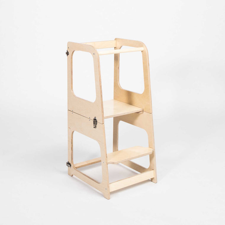2-in-1 Convertible kitchen tower - table and chair